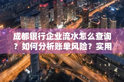 成都银行企业流水怎么查询?如何分析账单风险?实用指南